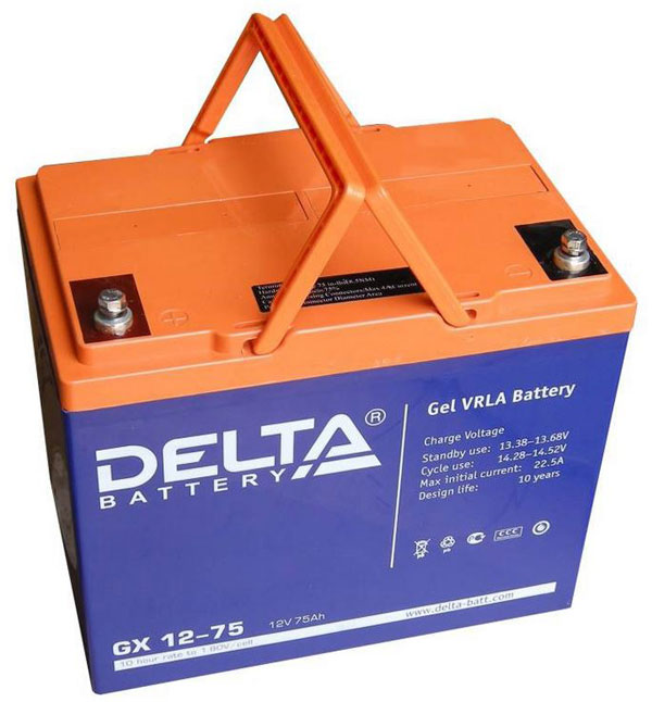 Гелевая батарея фирмы Delta