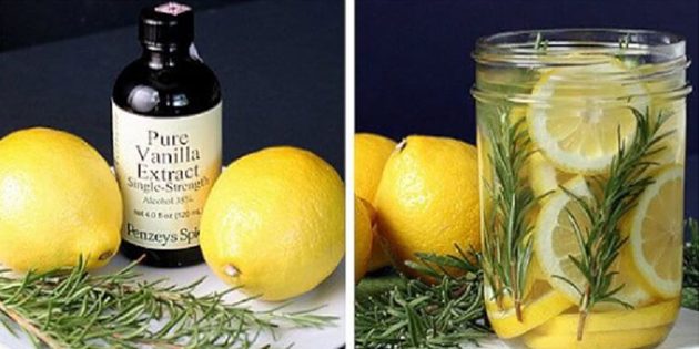 натуральные ароматизаторы для дома: Ароматизатор из лимона, розмарина и ванили