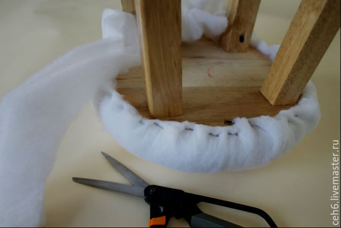 Как сделать стильное мягкое сиденье для деревянного стула, фото № 12