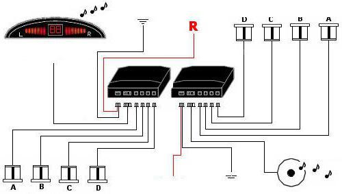 подключение переднего парктроника схема 