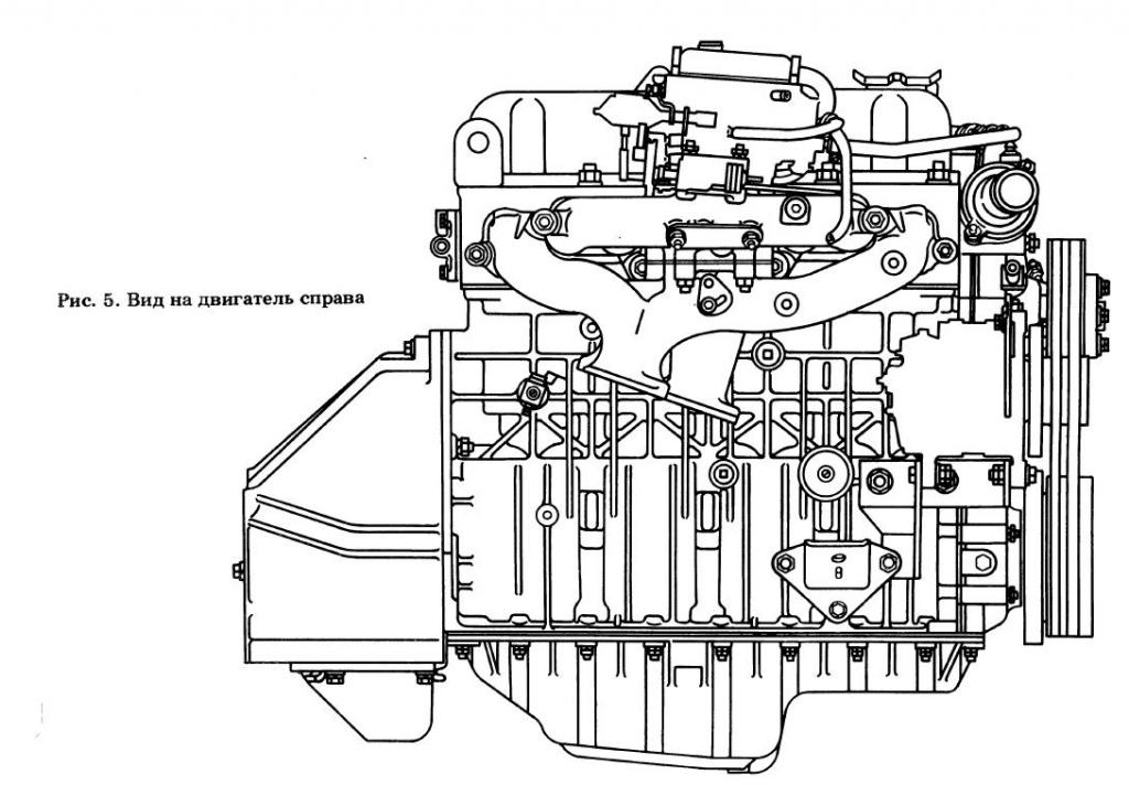 Схема мотора ЗМЗ-402