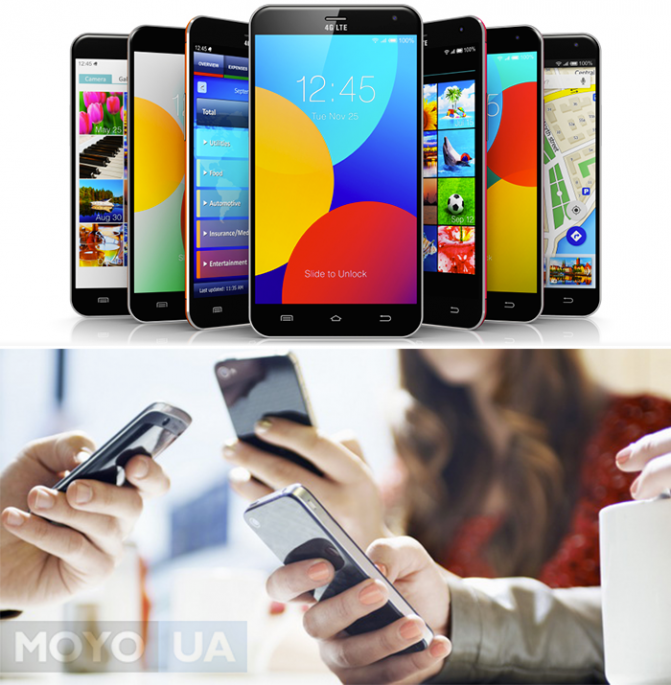 Широкий выбор смартфонов от разных производителей