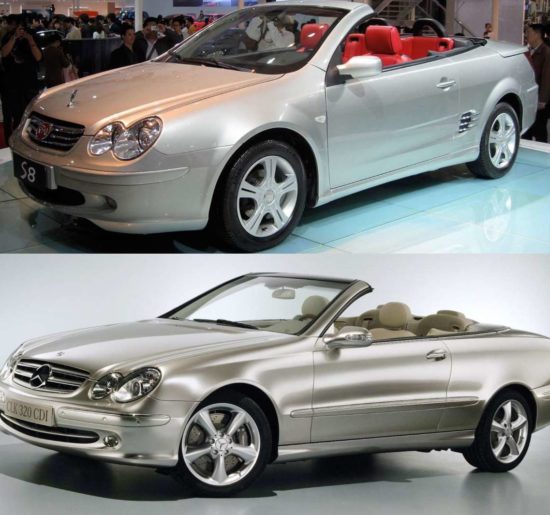 BYD S8 и Mercedes CLK