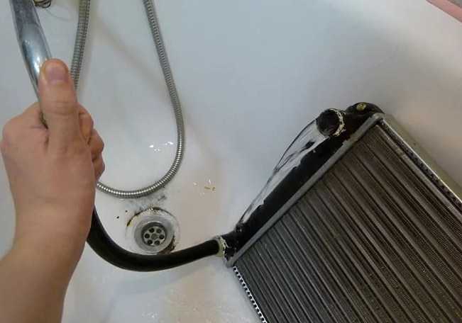 промывка радиатора водой