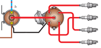 схема системы зажигания 2105, 2107