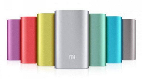 Цвета корпуса внешнего аккумулятора Xiaomi Mi Power Bank